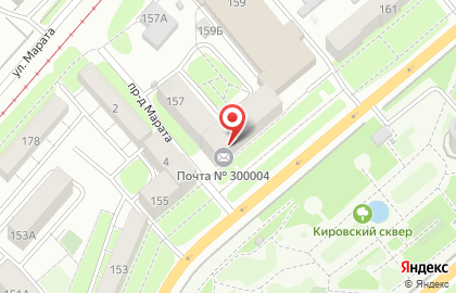 Банкомат Почта Банк в Туле на карте