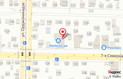 Магазин мебельной фурнитуры МебельСам на 7-ой Северной улице на карте