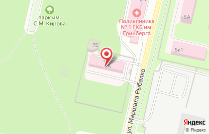 Скорая медицинская помощь в Кировском районе на карте