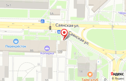 Супермаркет Пятёрочка на Саянской улице на карте