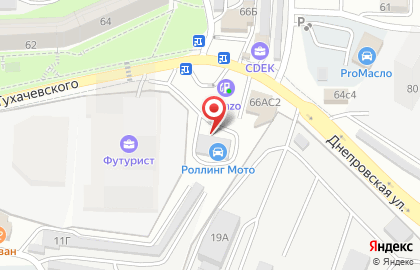 Торговый центр Тухачевский на карте