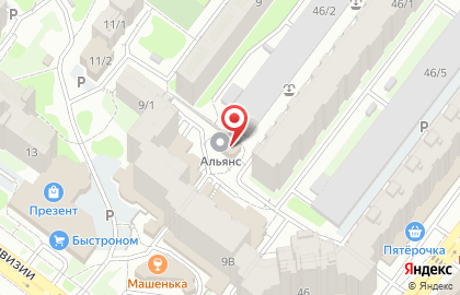 Продуктовый магазин Теремок на улице Говорова на карте