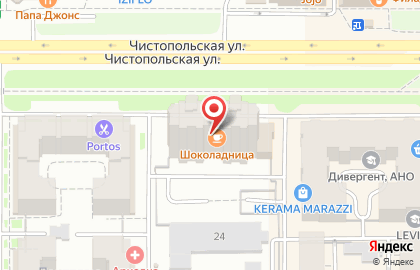 Кофейня Шоколадница в Ново-Савиновском районе на карте