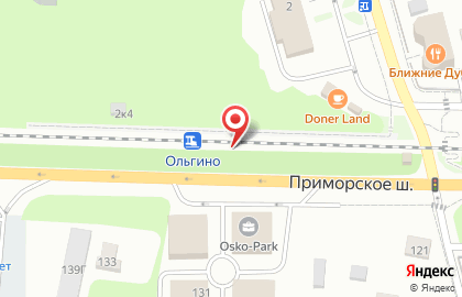 Такси Ольгино на карте