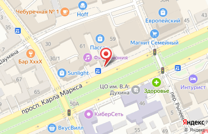 Торговый центр Пассаж в Ставрополе на карте