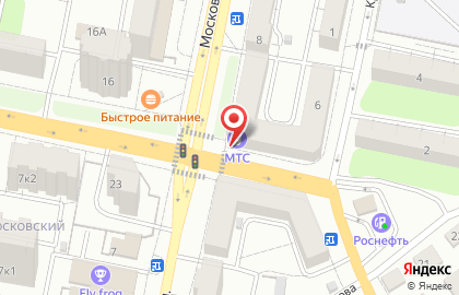Салон сотовой связи МТС на Московской улице, 6 на карте