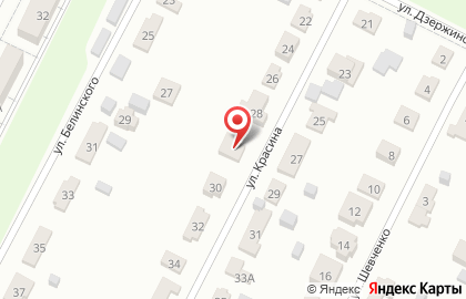 Компания Автофишка на улице Красина на карте
