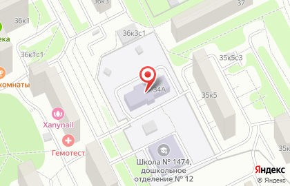 Детский футбольный клуб Метеор на улице Дыбенко, 34а на карте