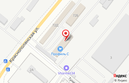 Торговая компания ТрансСтрой на Краснополянской улице на карте
