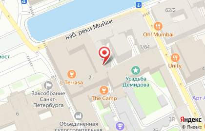 Ресторан Sixty Four на карте