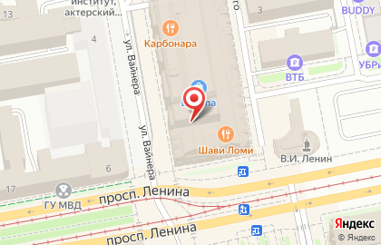 Мужская парикмахерская МУЖИКИ ПРО на проспекте Ленина, 25 на карте
