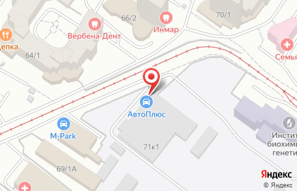 Автотехцентр АвтоПлюс на проспекте Октября на карте