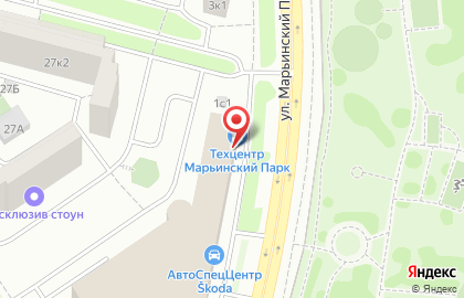 Автосалон Марьинский парк на улице Марьинский Парк на карте