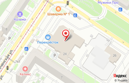 Перекресток в Верх-Исетском районе на карте