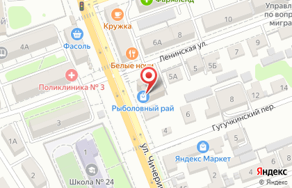 Магазин сантехники Акваматика на Ленинской улице на карте