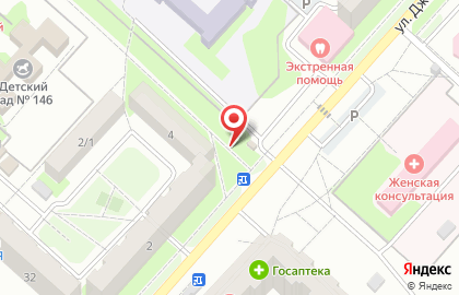 Киоск по продаже молочных продуктов в Дзержинском районе на карте