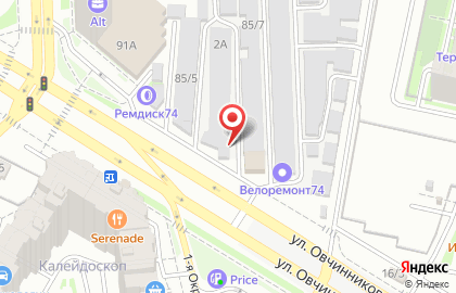 Пункт замены масла Mobil 1 Центр на улице Курчатова на карте