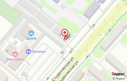 Гаражный кооператив Вузовец на карте