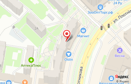 Магазин разливного пива на ул. Плотникова, 5 на карте