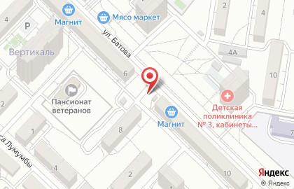 Продуктовый магазин в Волгограде на карте