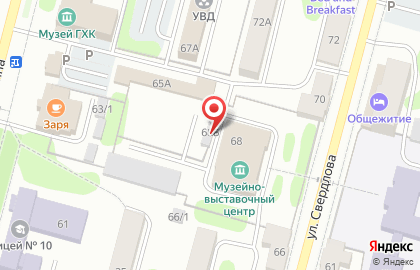 Форд на улице Свердлова на карте