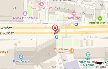 В-52 на улице Новый Арбат на карте