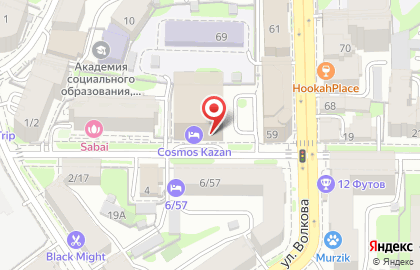 Ресторан 4stars в Вахитовском районе на карте