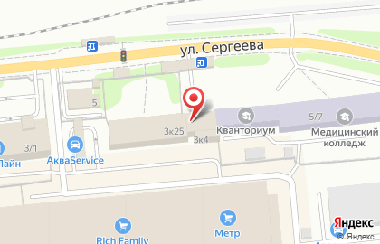 Снабсервис на улице Сергеева на карте
