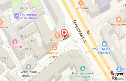 Киоск по ремонту обуви и изготовлению ключей, Тверской район на карте