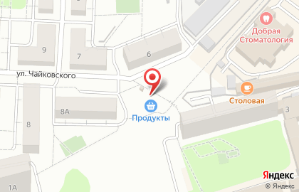 Киоск печатной продукции Союзпечать на улице Чайковского на карте