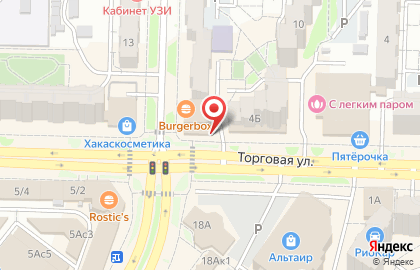 Фирменный магазин Саянский мясокомбинат на Торговой улице на карте