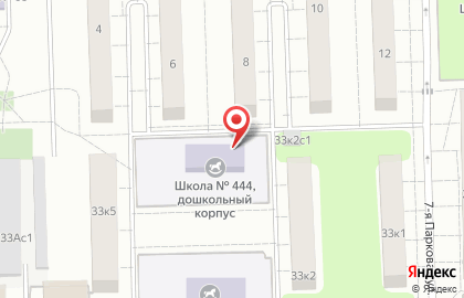 Средняя общеобразовательная школа №444 с дошкольным отделением в Москве на карте