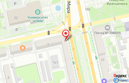 Отделение службы доставки Boxberry в Левобережном районе на карте