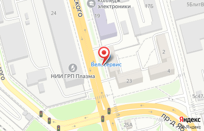 Салон-магазин товаров для отдыха и туризма Велосервис на улице Циолковского на карте