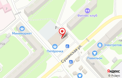 Супермаркет Пятёрочка в Великом Новгороде на карте