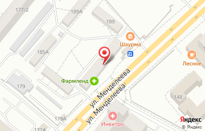 Кулинария Пышка на улице Менделеева, 187 на карте