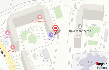 Гостиница Парус на улице Говорова на карте