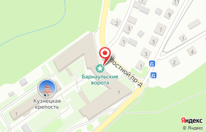Магазин сувениров с видами г. Новокузнецка и Кузнецкой крепости Старая башня на карте