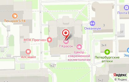 Spa-салон 7 Красок в Московском районе на карте