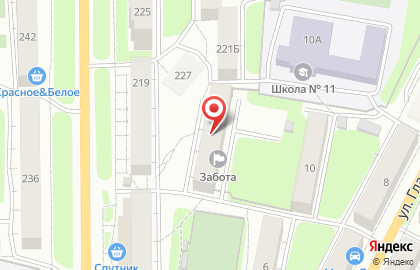 Социальное такси на Московской улице на карте