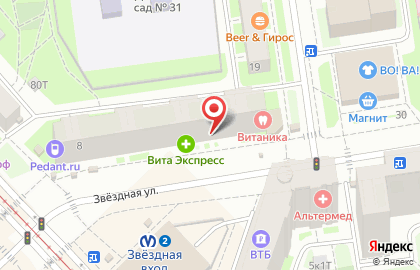 Магазин Икра и Рыба в Московском районе на карте