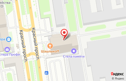 Торгово-выставочный зал Нуга Бест в Заельцовском районе на карте