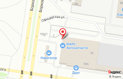 Магазин автотоваров DriversShop в Автозаводском районе на карте