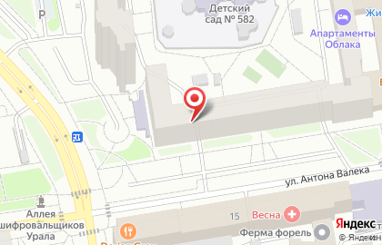 Муниципальное объединение библиотек г. Екатеринбурга на карте