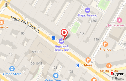 Отель Nevskiy Eclectic by AKYAN на карте