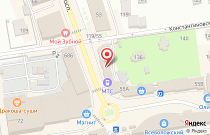 Формакрон на Всеволожском проспекте на карте