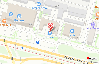 Интернет-магазин tehnomarkt на проспекте Победы на карте