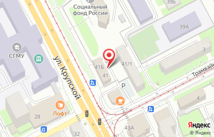 Микрофинансовая организация Экспресс кредиты на улице Крупской на карте