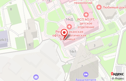 Аптечный пункт в Вахитовском районе на карте