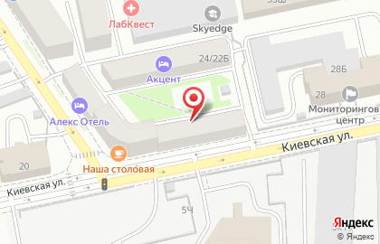 Отель Алекс на Фрунзенской на карте